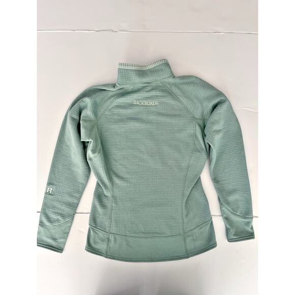 Patagonia R1 Pullover Women S Green Stretch Athleisure Sport 1/4 Zip High Neck - Picture 7 of 8